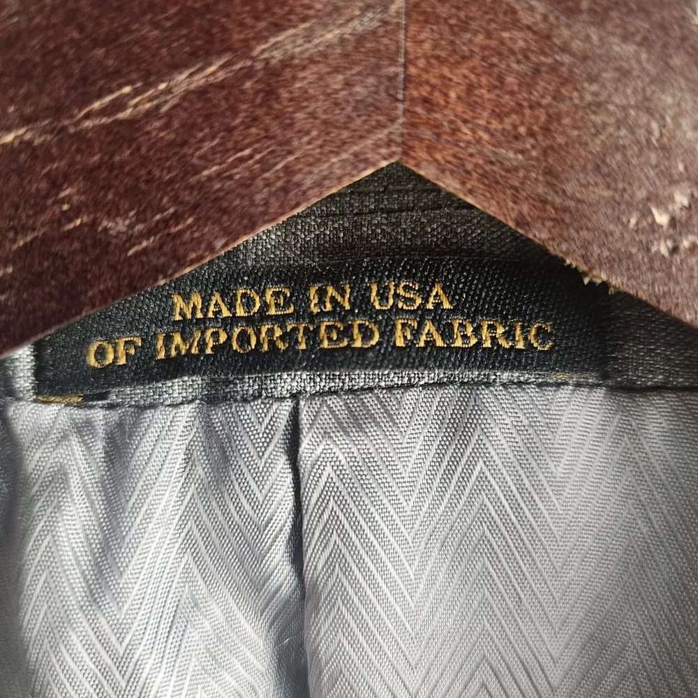 Jos A Bank Reserve Joseph Abboud Blazer 38L Grey Glen Plaid Super 120s Wool USA‎